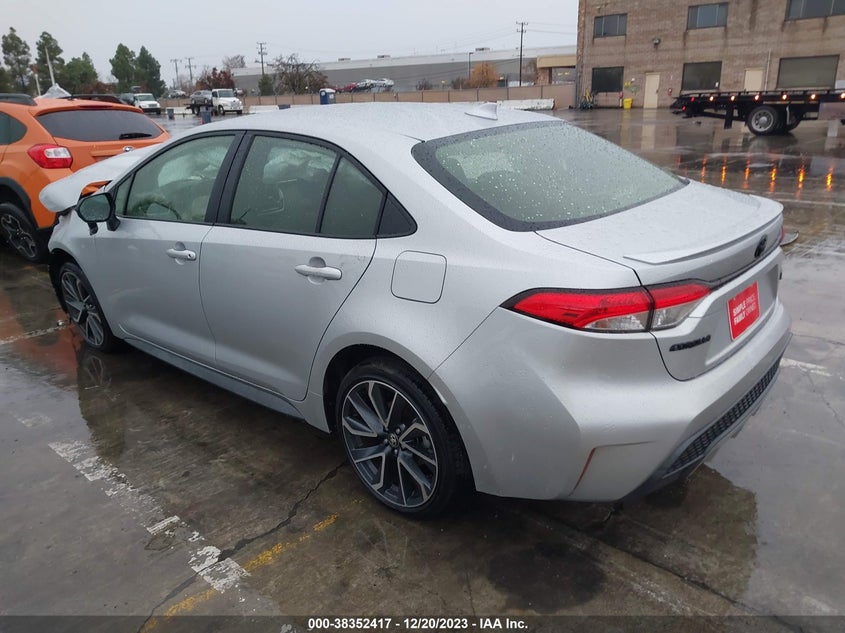 VIN JTDS4MCE2NJ097649 2022 TOYOTA COROLLA SE/NIGHT SHADE
