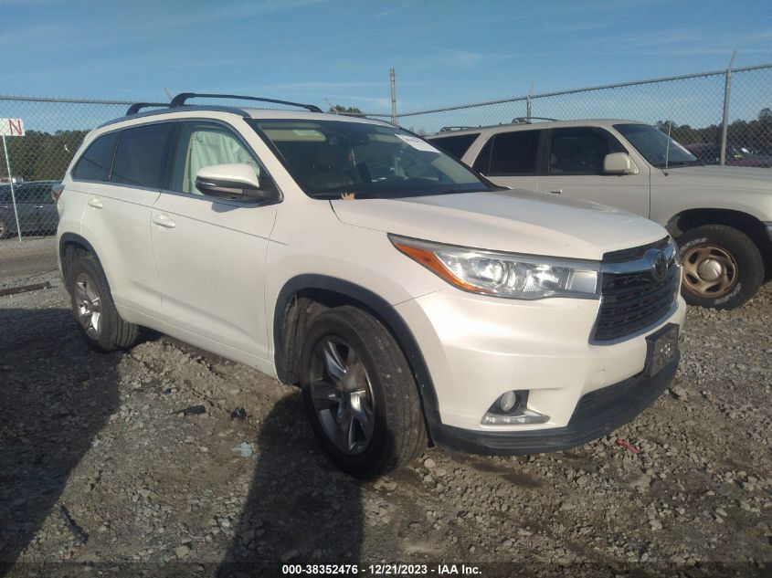 2015 TOYOTA HIGHLANDER LIMITED/LTD PLATINUM - 5TDYKRFH2FS073407