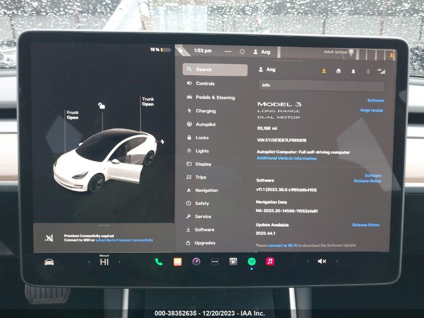 2020 TESLA MODEL 3 LONG RANGE DUAL MOTOR ALL-WHEEL DRIVE - 5YJ3E1EB7LF665918