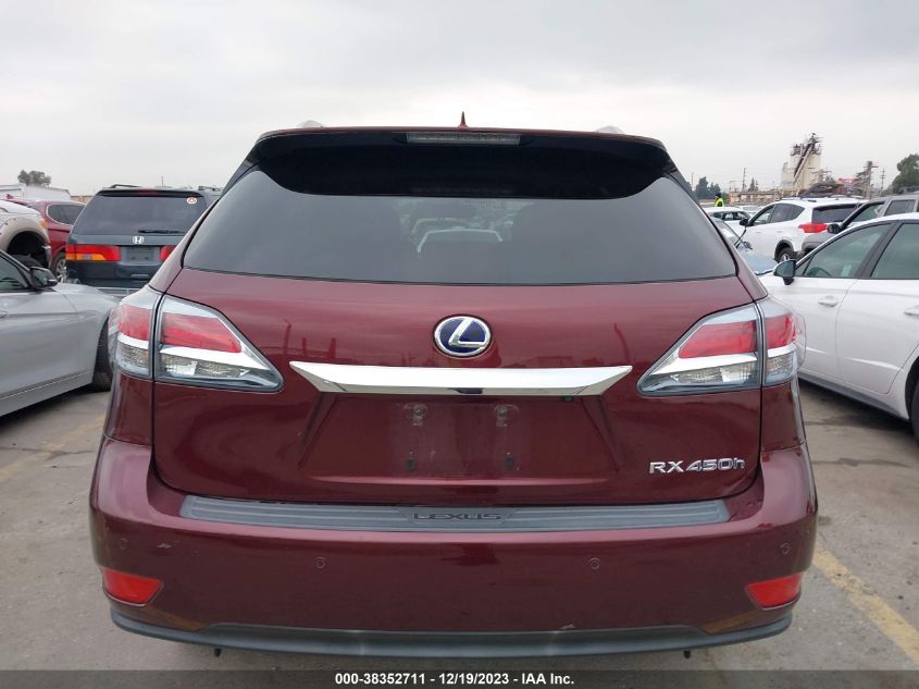 2013 LEXUS RX 450H - JTJBC1BA0D2057060