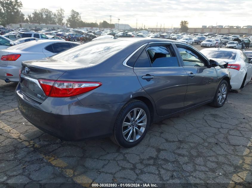 2016 TOYOTA CAMRY HYBRID XLE - 4T1BD1FK5GU190503