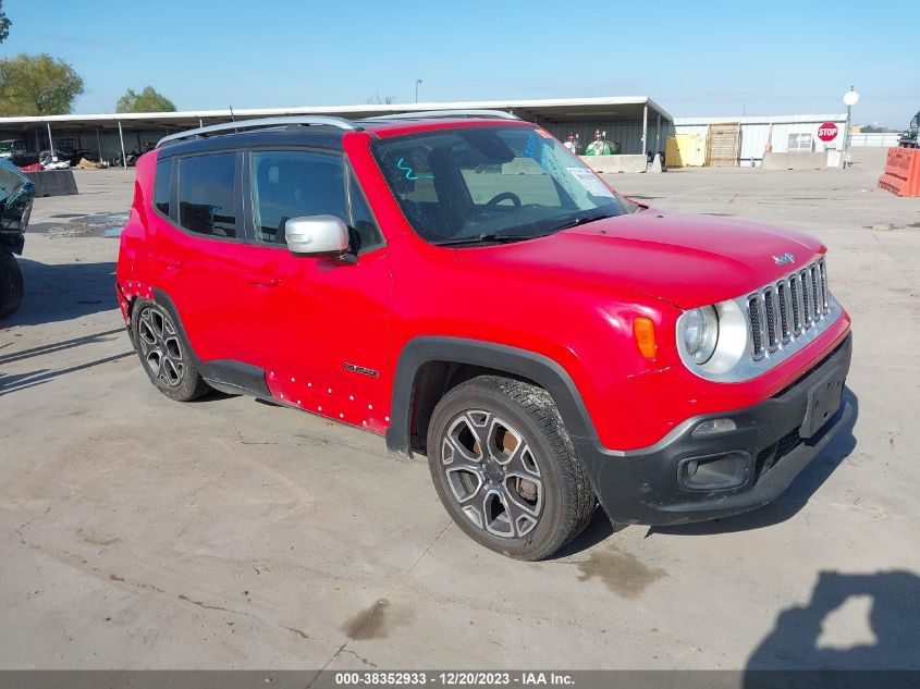2016 JEEP RENEGADE LIMITED - ZACCJBDT7GPD22911
