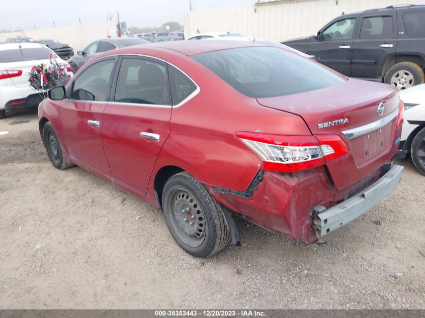 2014 NISSAN SENTRA S/SV/SR/SL - 3N1AB7AP5EY328436