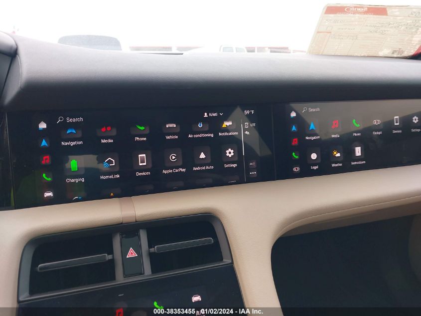 2022 PORSCHE TAYCAN - WP0AA2Y19NSA17985