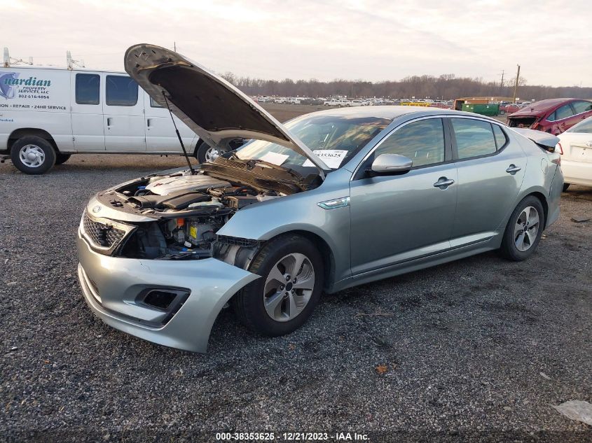 2014 KIA OPTIMA HYBRID LX - KNAGM4ADXE5075002