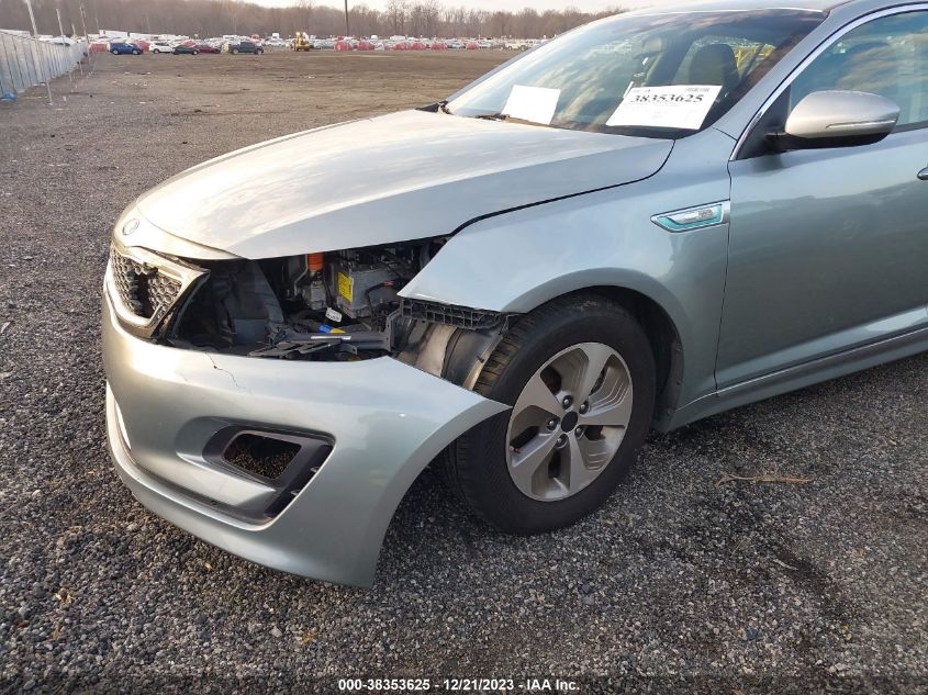 2014 KIA OPTIMA HYBRID LX - KNAGM4ADXE5075002