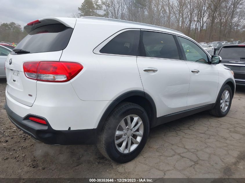 2016 KIA SORENTO 2.4L LX - 5XYPG4A34GG120141