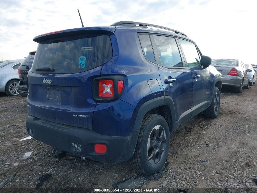 2017 JEEP RENEGADE SPORT - ZACCJBABXHPG20625