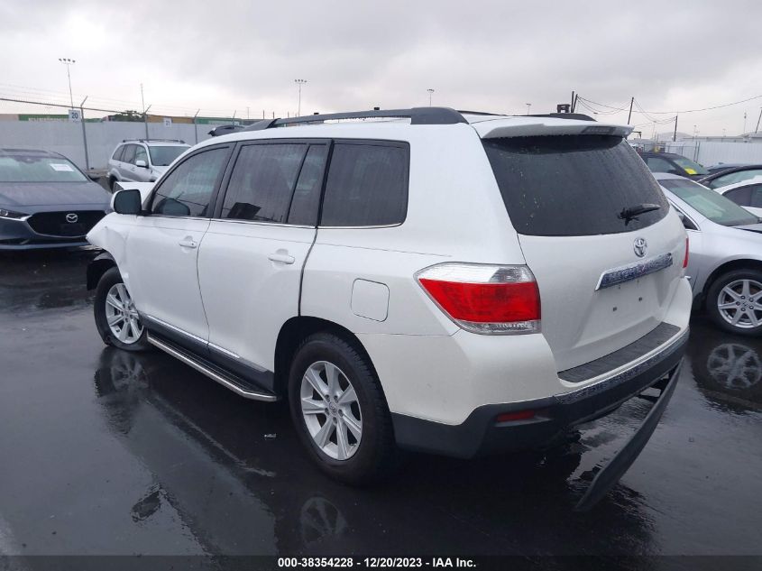 2013 TOYOTA HIGHLANDER PLUS/SE - 5TDZK3EH4DS117939