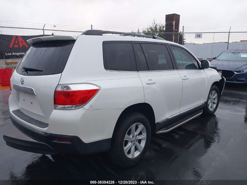 2013 TOYOTA HIGHLANDER PLUS/SE - 5TDZK3EH4DS117939