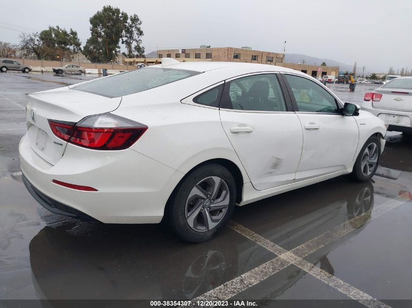 2019 HONDA INSIGHT EX - 19XZE4F50KE024876
