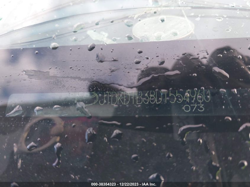 2013 TOYOTA PRIUS C TWO - JTDKDTB38D1554960