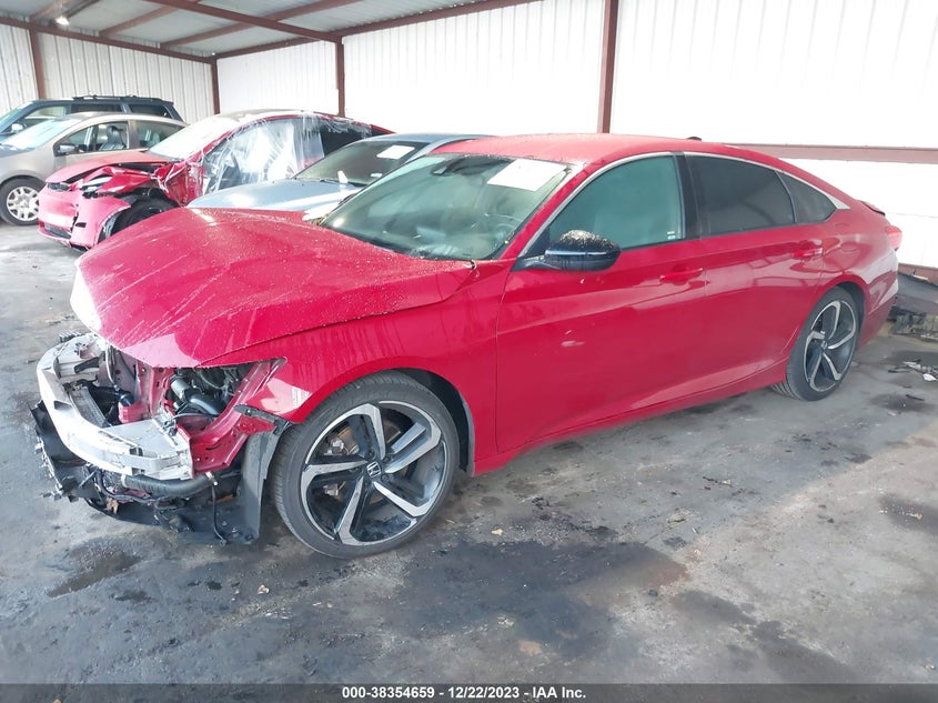 VIN 1HGCV1F37MA092117 2021 HONDA ACCORD SPORT