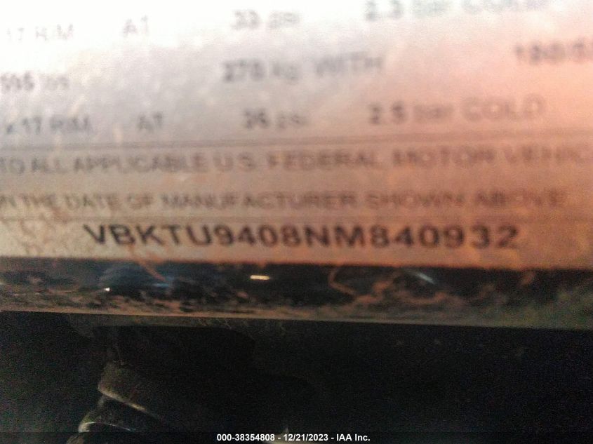 2022 KTM 890 DUKE R - VBKTU9408NM840932