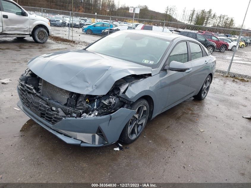 VIN KMHLN4AJ3MU009010 2021 HYUNDAI ELANTRA HYBRID LIMITED