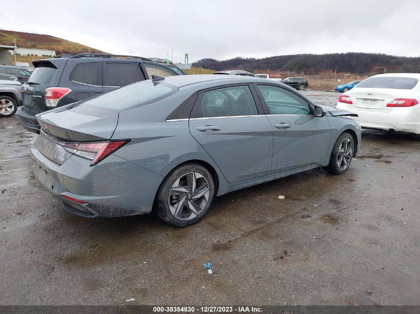 VIN KMHLN4AJ3MU009010 2021 HYUNDAI ELANTRA HYBRID LIMITED