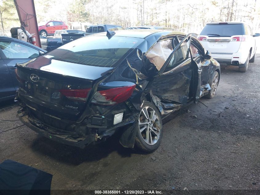 2017 HYUNDAI ELANTRA LIMITED - 5NPD84LF0HH055211
