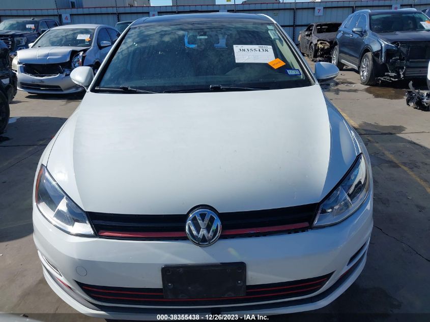 2016 VOLKSWAGEN GOLF TSI SE 4-DOOR - 3VW217AU1GM029740