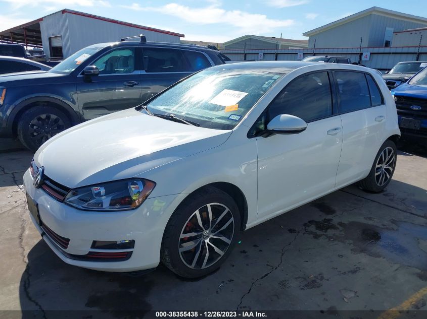 2016 VOLKSWAGEN GOLF TSI SE 4-DOOR - 3VW217AU1GM029740