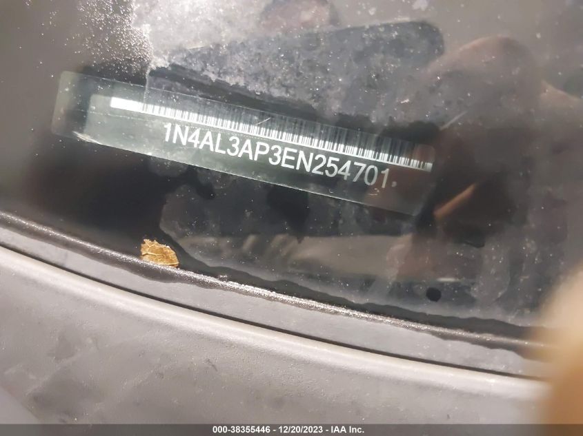 2014 NISSAN ALTIMA 2.5 S - 1N4AL3AP3EN254701