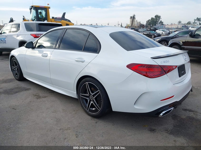 VIN W1KAF4GB8PR100036 2023 MERCEDES-BENZ C 300 SEDAN