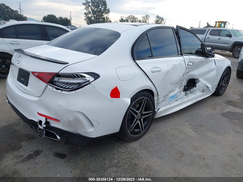 VIN W1KAF4GB8PR100036 2023 MERCEDES-BENZ C 300 SEDAN