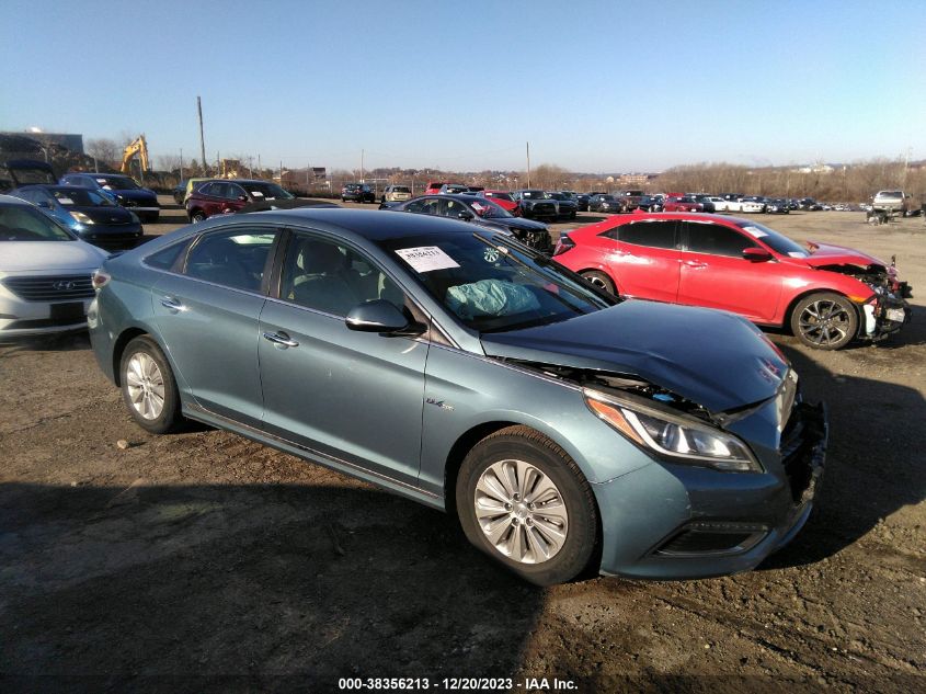 2016 HYUNDAI SONATA HYBRID SE - KMHE24L18GA039754