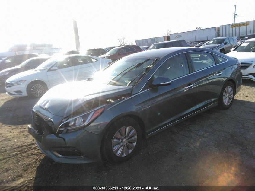 2016 HYUNDAI SONATA HYBRID SE - KMHE24L18GA039754