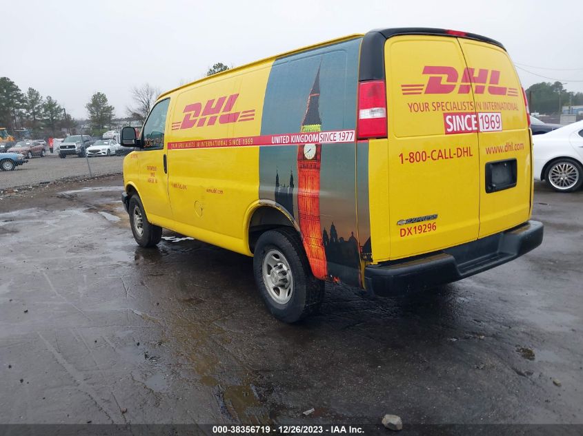 2019 CHEVROLET EXPRESS 2500 WORK VAN 1GCWGAFP2K1336682