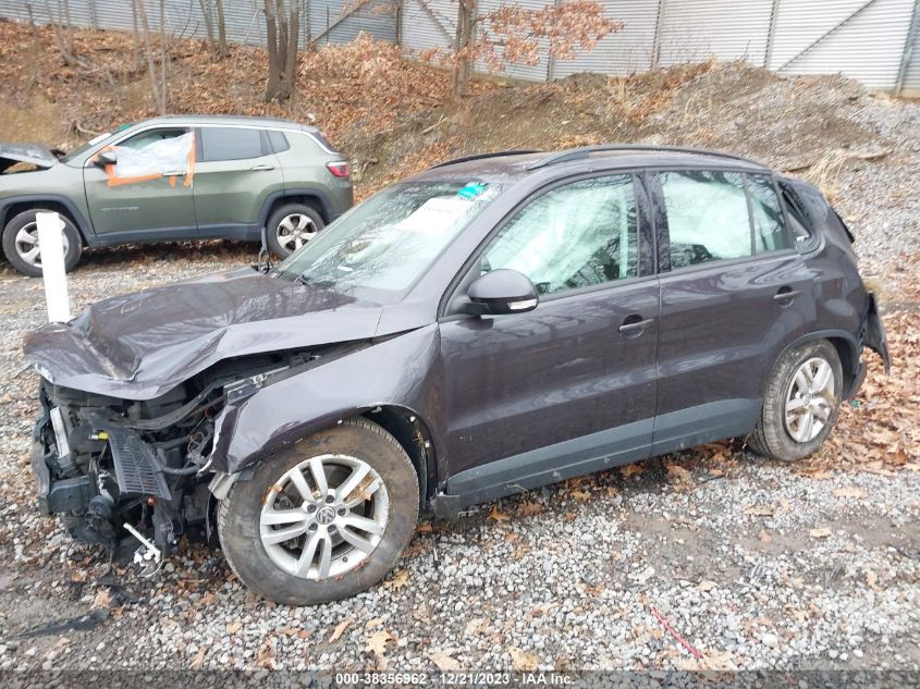 2016 VOLKSWAGEN TIGUAN S/SE/SEL/R-LINE - WVGAV7AX6GW554169