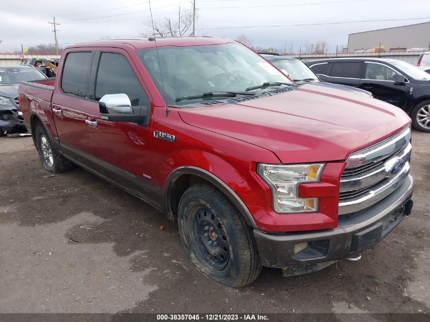 2016 FORD F-150 LARIAT - 1FTEW1EP7GKD55231