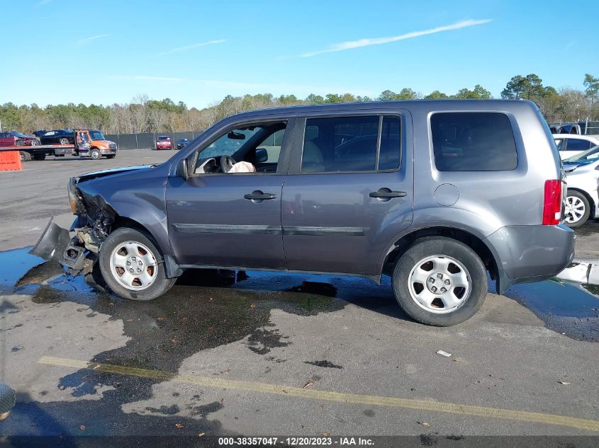 2015 HONDA PILOT LX - 5FNYF4H20FB015073