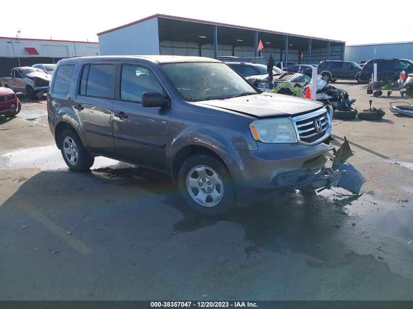 2015 HONDA PILOT LX - 5FNYF4H20FB015073