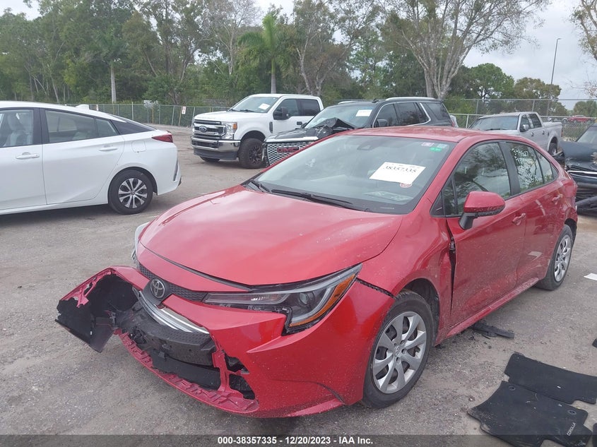 VIN JTDEPMAE5MJ178358 2021 TOYOTA COROLLA LE