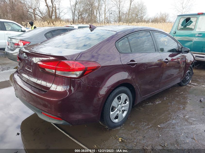 2017 KIA FORTE LX - 3KPFK4A73HE158357