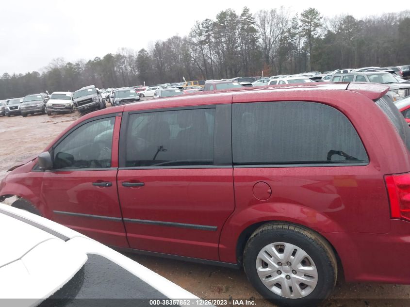 2015 DODGE GRAND CARAVAN SE - 2C4RDGBG2FR704178