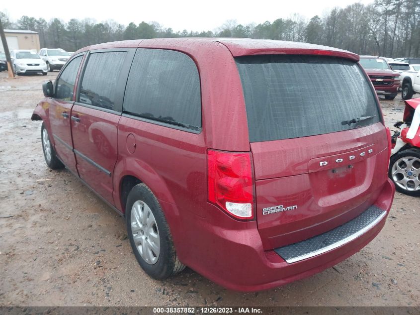 2015 DODGE GRAND CARAVAN SE - 2C4RDGBG2FR704178