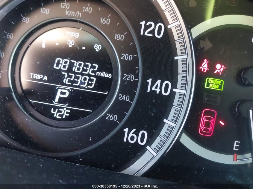 2017 HONDA ACCORD EX-L V6 - 1HGCR3F8XHA035444