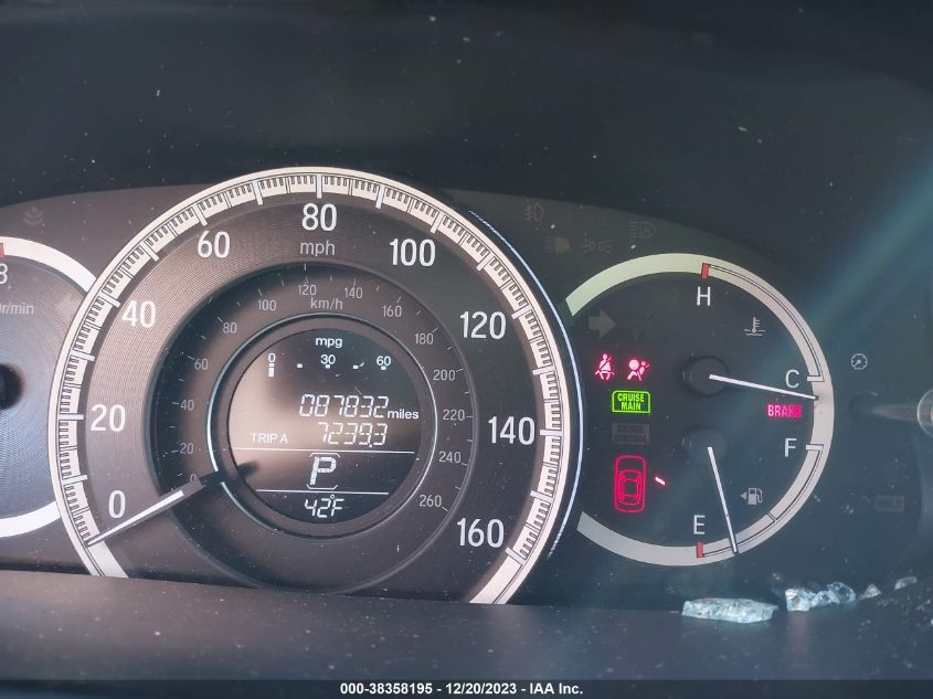 2017 HONDA ACCORD EX-L V6 - 1HGCR3F8XHA035444