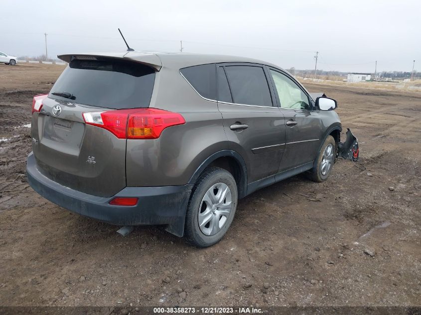 2013 TOYOTA RAV4 LE - JTMBFREV6DD042056