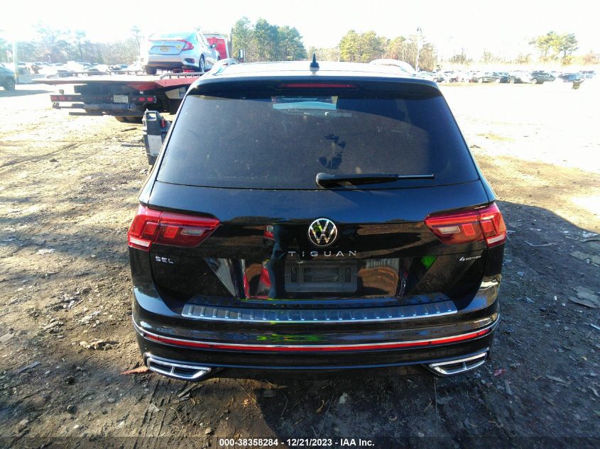 2022 VOLKSWAGEN TIGUAN 2.0T SEL R-LINE - 3VV4B7AXXNM008502