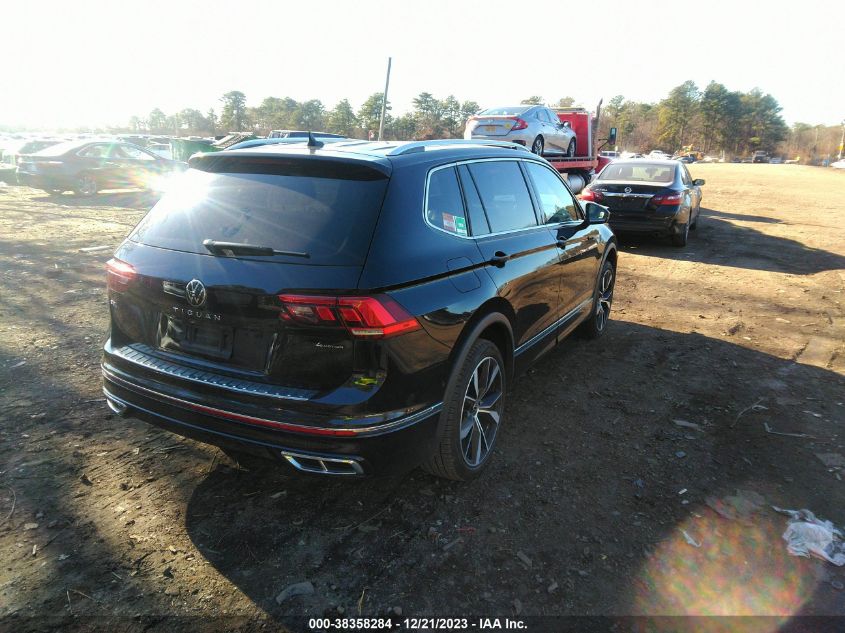 2022 VOLKSWAGEN TIGUAN 2.0T SEL R-LINE - 3VV4B7AXXNM008502