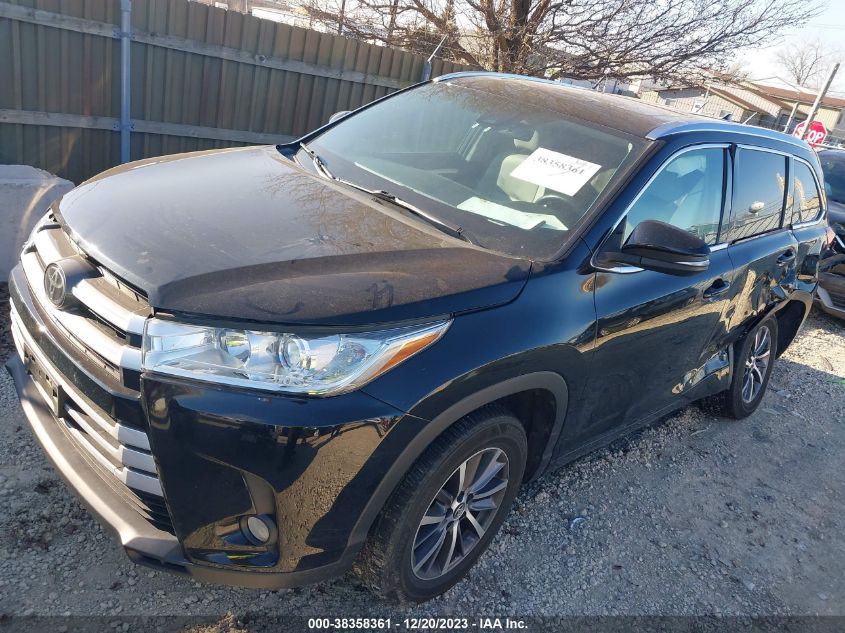 VIN 5TDKZRFH6JS530259 2018 TOYOTA HIGHLANDER SE/XLE