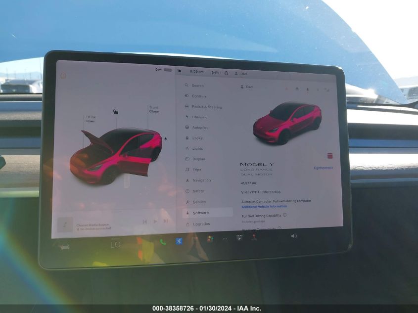 2021 TESLA MODEL Y - 5YJYGAEE1MF277403