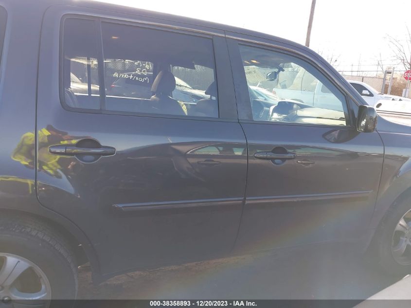 2013 HONDA PILOT EX-L - 5FNYF4H58DB053108