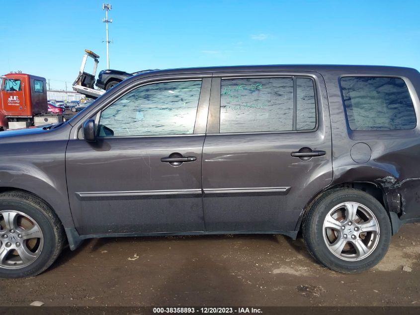2013 HONDA PILOT EX-L - 5FNYF4H58DB053108
