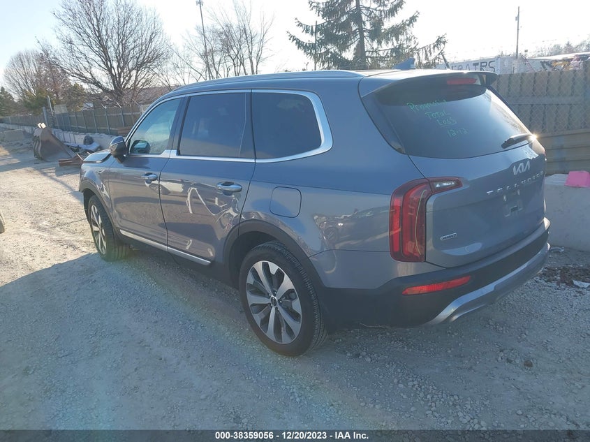 VIN 5XYP6DHC7NG212737 2022 KIA TELLURIDE S
