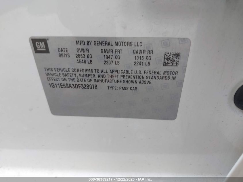 2013 CHEVROLET MALIBU 2LT - 1G11E5SA3DF328078