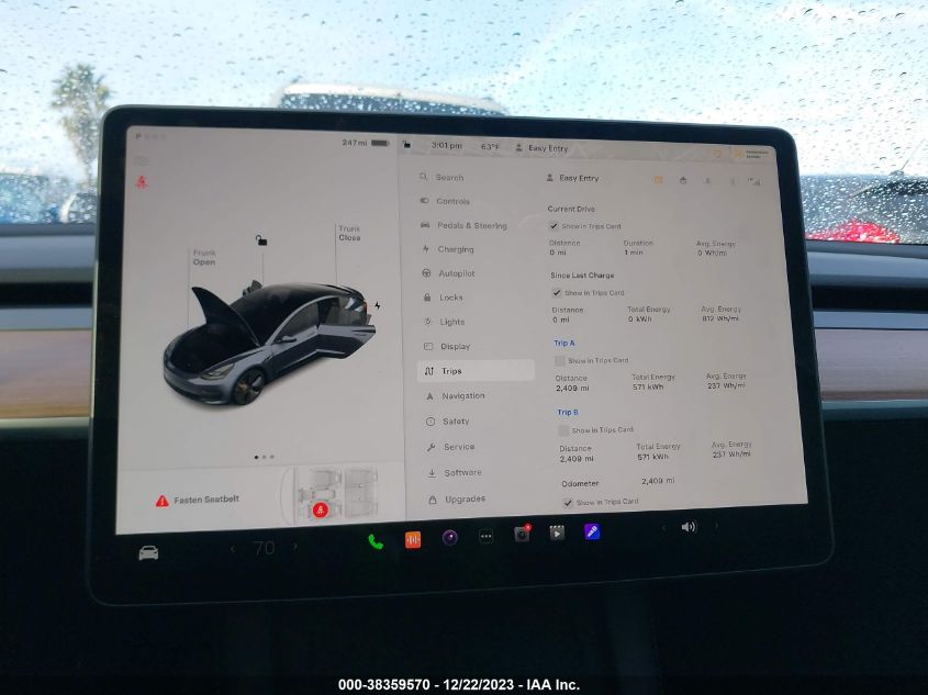 2023 TESLA MODEL 3 - 5YJ3E1EA8PF677685