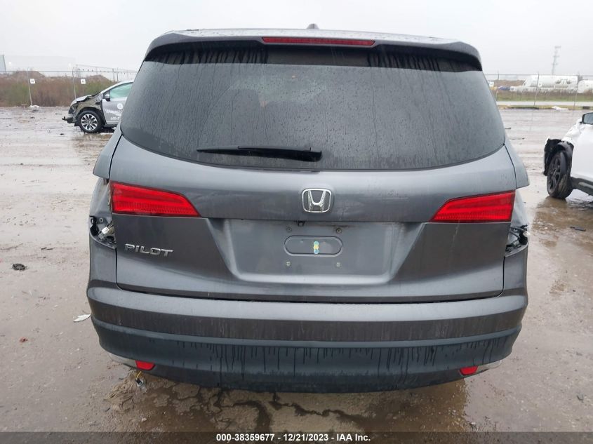 2016 HONDA PILOT EXL - 5FNYF5H56GB055353